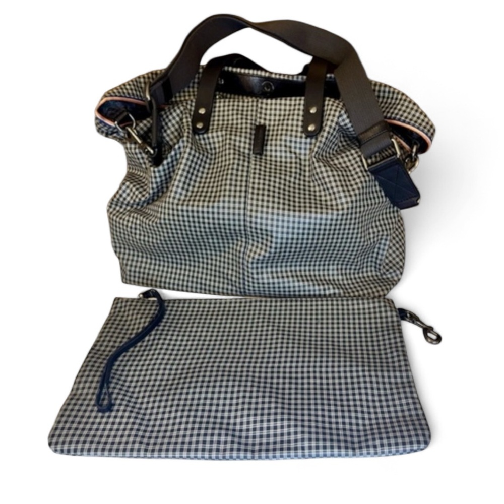 Dolce & Gabbana checkered tote bag with matching detachable…